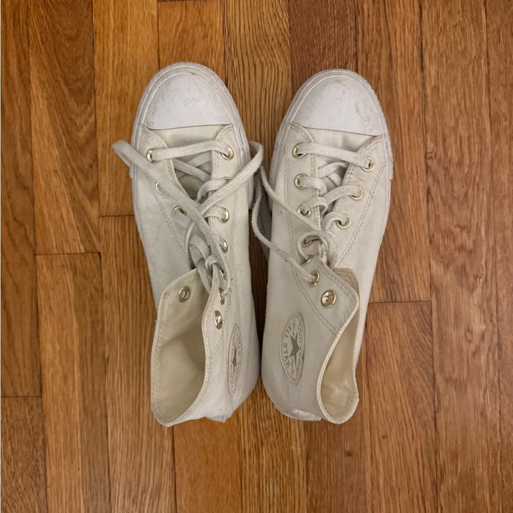 Converse Women's Off-White High-Top Sneakers